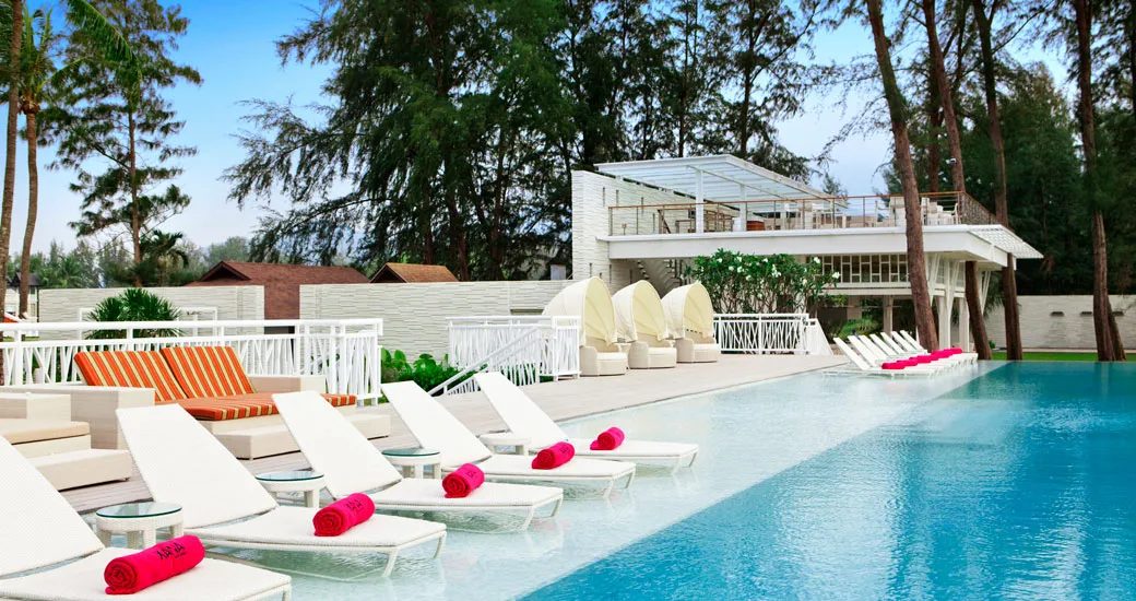 Xana Beach Club pool at Laguna Phuket